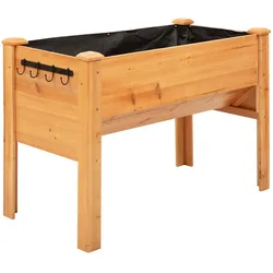 Outsunny Hochbeet aus Holz Tannenholz, Metall