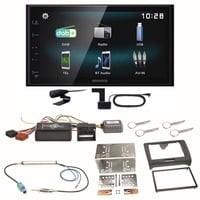 Kenwood DMX-125DAB Bluetooth USB DAB+ Einbauset für Audi TT