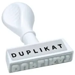 Stempel Duplikat WEDO 193 14 45x6mm