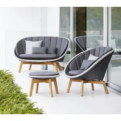Cane-line Set Peacock III - Das Set besteht aus: 1 x Sofa Peacock 2-Sitzer, 1 x Loungesessel Peacock, 1 x...