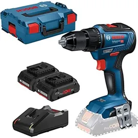 Bosch GSR 18V-55 Professional inkl. 2 x 4 Ah + L-Boxx 06019H5204