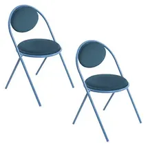 Paperflow meet powered by PAPERFLOW Besucherstühle SATURNE CHSATX2DSC.06.06 blau Kunstleder, 2 St.