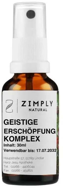 ZIMPLY NATURAL Geistige Erschöpfung Komplex 30 ml