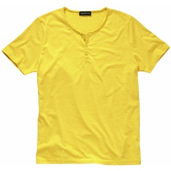 Mey & Edlich Herren Shirt Feierabend-Pyjamashirt gelb 46 - 46