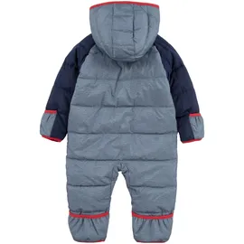 Levi's Schneeoverall LEVI'S KIDS, Jungen, Gr. 9M74, N-Gr, blau (naval academy), Web, Obermaterial: 100% Polyester, lang, Rundhals, mit Windstopper, Overalls, in zwei Dessins - warm wattiert, für Babys