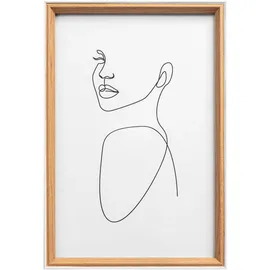 WALTHER+ DESIGN Silhouette Holzrahmen Buche 30x40 cm 3er Set