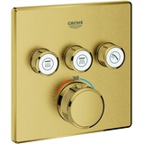 Grohe Grohtherm SmartControl Thermostat mit 3 Ventilen cool sunrise gebürstet (29126GN0)