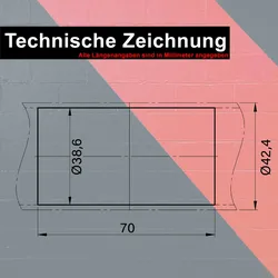 PRIOstahl Rohrverbinder Verbinder x 1 Stück für Ø 42,4mm Rundrohre Rohrfitting aus Edelstahl V2A
