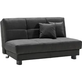 Ell + Ell Schlafsofa Polyester 2-Sitzer Schwarz