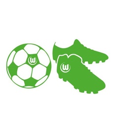 wall-art Wandtattoo »VfL Wolfsburg Fußballschuhe«, (1 St.), selbstklebend, entfernbar, grün
