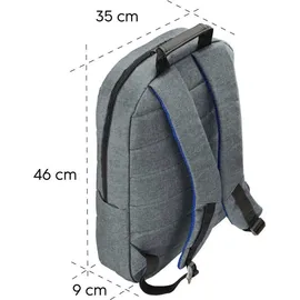 Hama Laptop-Rucksack Genua Polyester grau