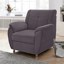 sit&more Sessel SIT & MORE "Sonoma", grau (dunkelgrau), B:95cm H:91cm T:90cm, Struktur (100% Polyester);Luxus-Microfaser ALTARA NUBUCK (100% Polyester), Sessel, Sessel, mit Federkern