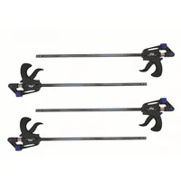 Vago-Tools 4x Schnellspannzwinge 450 mm Einhandzwinge Klemmzwinge