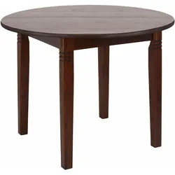 Esstisch HOME AFFAIRE "Danuta", braun (dunkelbraun), B:90cm H:75cm T:90cm, Tische, aus massiver Kiefer, runde Ausführung
