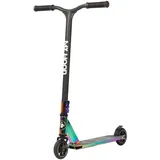Stuntroller Kinder Regenbogen Aluminium-Deck 50x11,3 cm 110 mm Räder Chromoly-Stahl - My Hood Trick HX11 - ABEC-9, Flexbremse