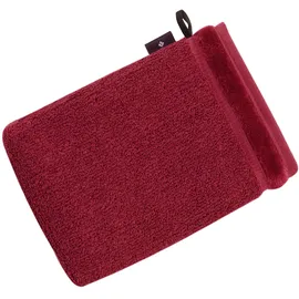 VOSSEN Pure Waschhandschuh 16 x 22 cm red rock