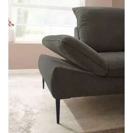 W.Schillig Ecksofa Chenille 3-Sitzer Grün