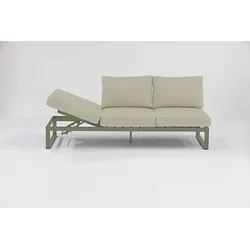 Nest 3-Sitzer Sofa für Outdoor verstellbar Grün