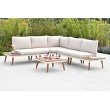 Merxx Gartenliege Deckchair 154 x 67 x 140 cm Grau