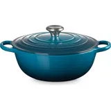 Le Creuset Signature La Marmite Bräter 26 cm deep teal