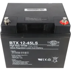 Wing BTX12-45LS 12V 47Ah high rate hochstromfähig Bleiakku AGM Blei Gel Akku