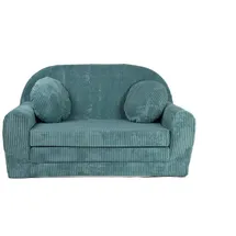 FORTISLINE Kindersofa Rosalia 100 x 60 x 50 cm Cord grün