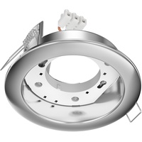Ledscom.de Deckeneinbauleuchte ZOBE II, edelstahl matt, rund, 107mm Ø,