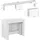 Dmora Dardizzon Konsolentisch 66 x 25 x 45 cm grau