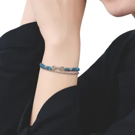 Tom Tailor Infinity Armband Edelstahl Blau 2100643 Größe 20 cm