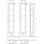 Sanipa 3way Hochschrank 40 x 17,0 x 19,9 cm Weiß Spanplatte