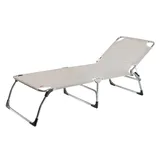 jan kurtz Fiam Amigo Big Dreibeinliege 207 x 75 x 40 cm grau klappbar