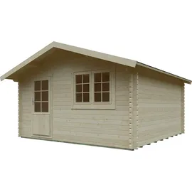 Kiehn-Holz Gartenhaus Fronberg 4,55 x 4,53 m Beige