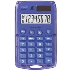 REBELL Taschenrechner violett RE-STARLETV BX Solar/Batterie