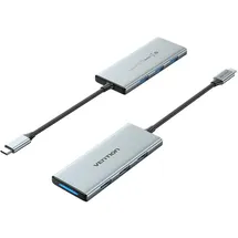 Vention USB-C HDMI 4K 3xUSB 3.0, SD, TF, PD Hub PD 100 W
