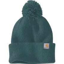 CARHARTT Knit Pom-Pom Cuffed Beanie Greenstone - One Size