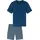 SCHIESSER Pyjama Casual Essentials Blau 58