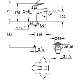 Grohe Swift Einhandmischer Chrom