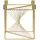 Beliani Kerzenständer MINDORO Metall 23 cm Gold