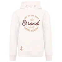 Zwillingsherz Hoodie ""Meine Heimat"", Damen, Gr. SM (S/M), weiß,