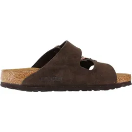 Birkenstock Arizona Mocca Weichbettung Veloursleder Schmal Unisex - Braun 40