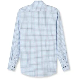 Olymp Businesshemd OLYMP "OLYMP Luxor, modern fit, Royal Kent", Herren, Gr. 45, Normaler Arm, marine, 100% Baumwolle, Hemden