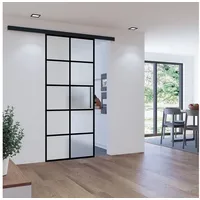Inova Glasschiebetür rechts 88 x 203,5 cm schwarz