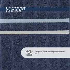 SCHIESSER Uncover Handtuchset 50 x 100 cm dunkelblau 4 St.