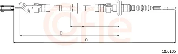 COFLE Seilzug, Kupplungsbetätigung 186105 für Suzuki