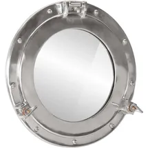 vidaXL Bullaugen-Spiegel Ø38 cm Grau