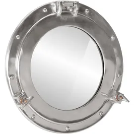 vidaXL Bullaugen-Spiegel Ø38 cm Grau