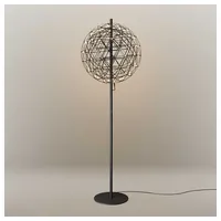 S.LUCE Atom LED-Stehleuchte aus Metall mit Touchdimmer Schwarzchrom /