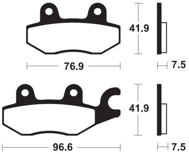 TECNIUM Bremsbeläge aus Sintermetall - MF455