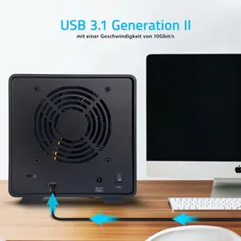 Fantec MB-X4U31 4 x 3,5'' SATA USB 3,1 Gen. 2