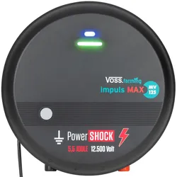 VOSS.farming impuls MAX MV125 - 230V Weidezaungerät, Spannungsbereich bis 12,5 kV, Wolfsabwehr